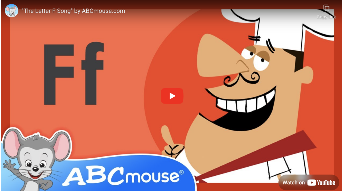 Free letter F song from ABCmouse.com. 